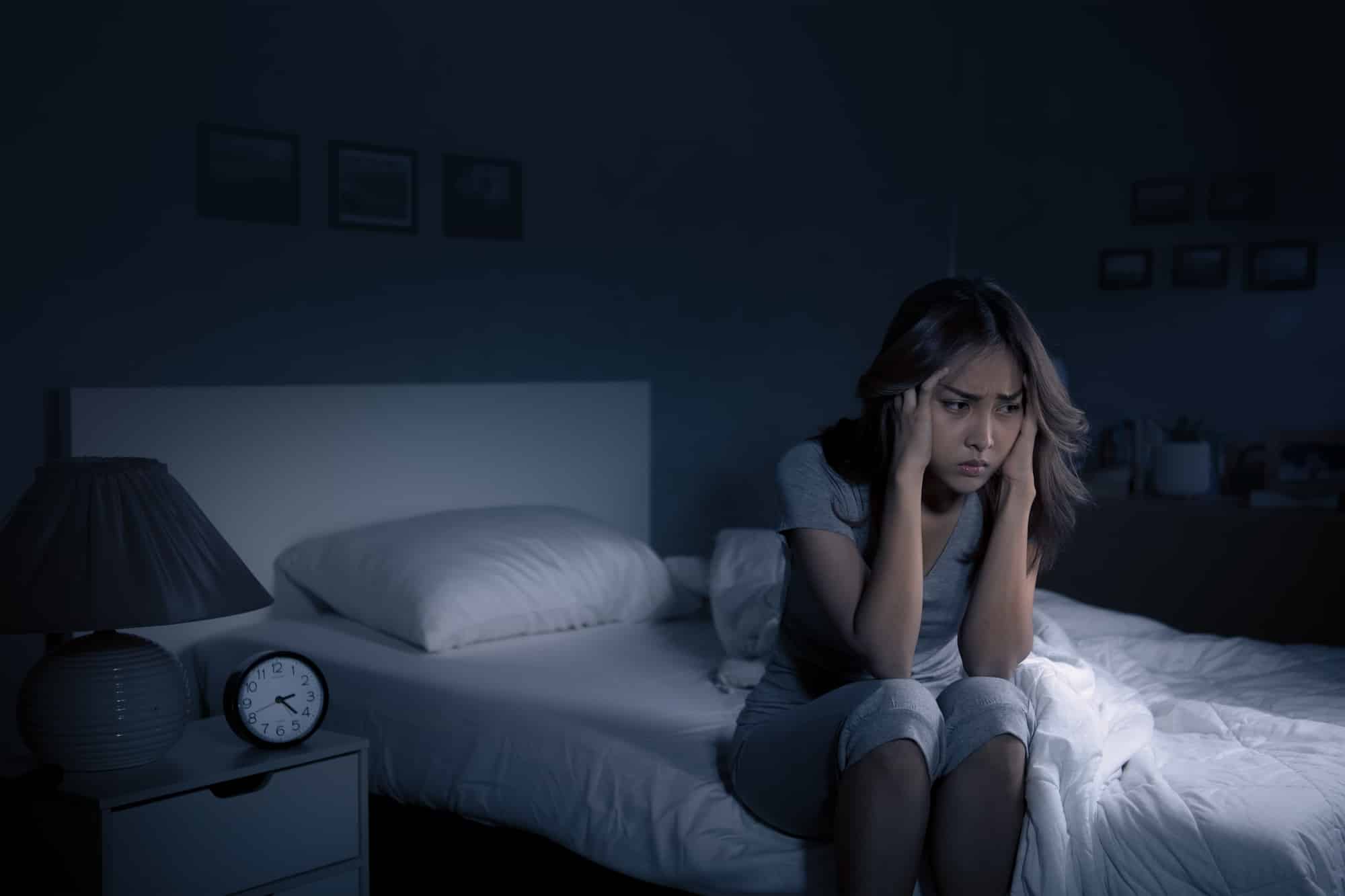 Woman insomnia